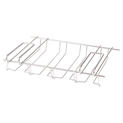 Hanging Wine Glass Rack in Silver