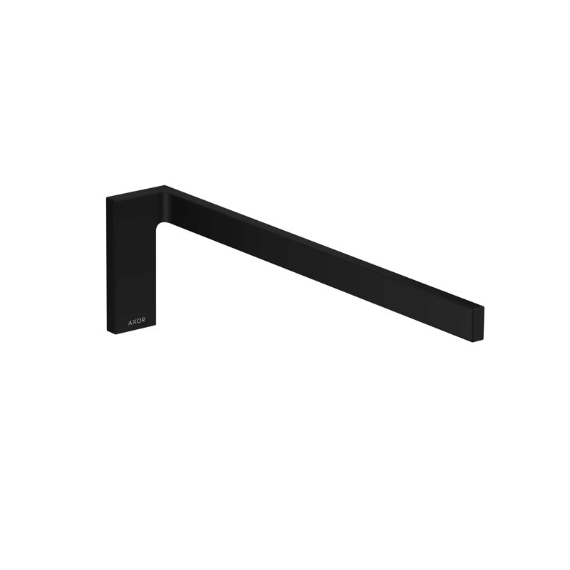 Universal Rectangular Towel Rack, Matte Black