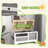 Tortoise Habitat With Shelf Storage, Tortoise Enclosure With Weather Protection, Tortoise Gift Accessory, Reptile Enclosure With Tray, Light Support Frame