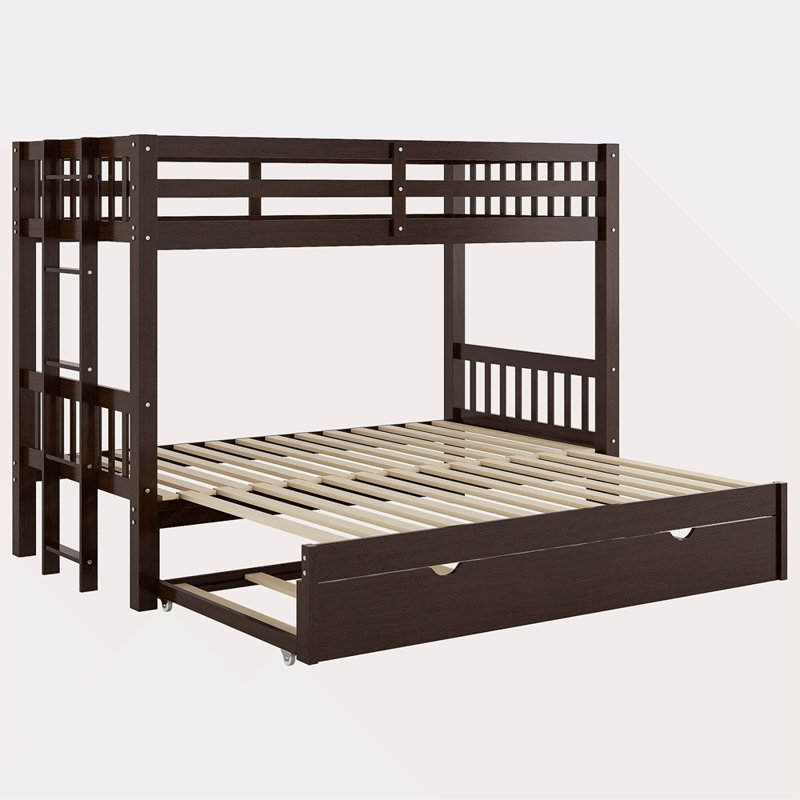 Twin Over Pull-Out Bunk Bed With Trundle
