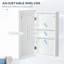 Armoire à pharmacie murale kleankin, blanc, miroir