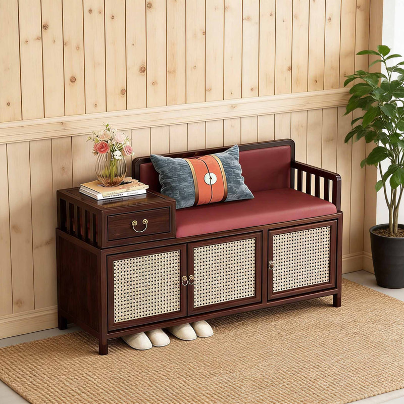 Finck, H 27,56 po x l 45,87 po x P 13,78 po, Rouge / Brun