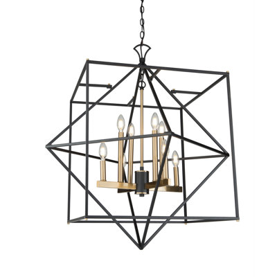 Lustre géométrique 8 lumières unique/à l’état Carbajal