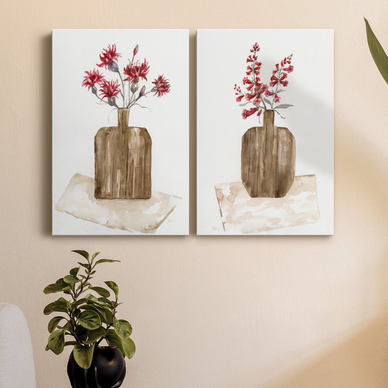 Simply Country I - Ensemble de 2 peintures, H 27 po x l 36 po x P 1 po, Toile tendue