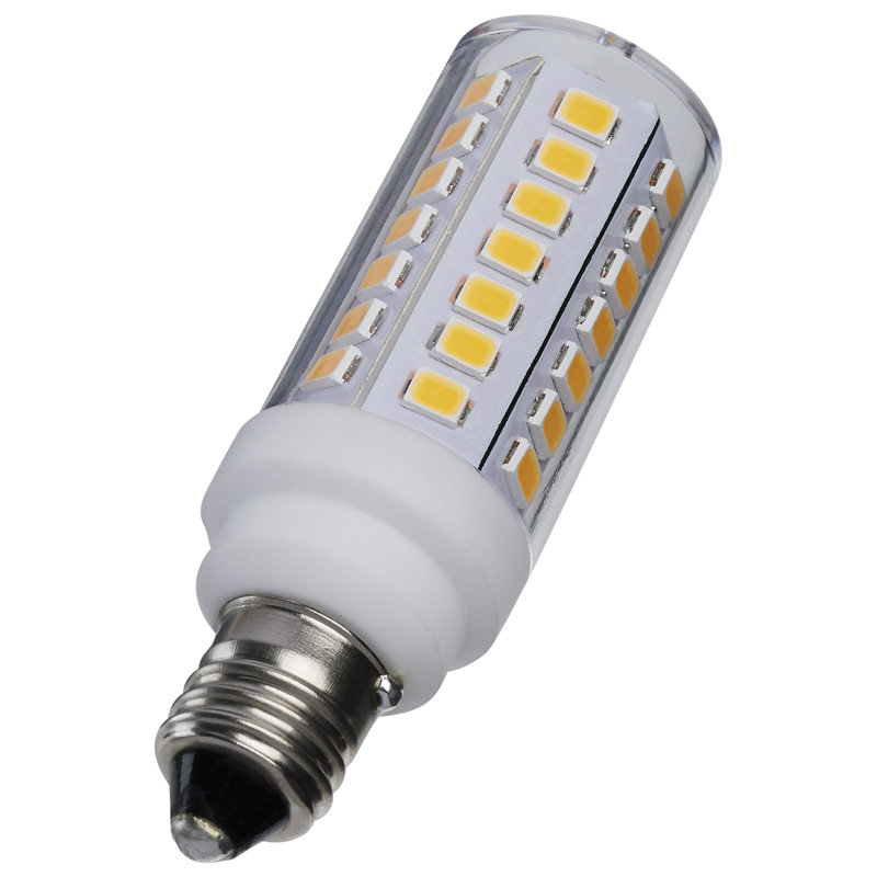 DEL T6 5 watts - finition givrée - base E11 - 120 volts, 3000 Kelvins, Clair, 550 lumens