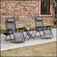 Ensemble de chaises Outsunny Zero Gravity avec table d'appoint, chaises pliantes inclinables avec porte-gobelets et coussins pour piscine, jardin, pelouse, plage