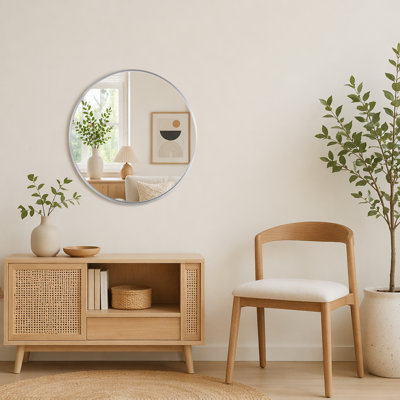 Metal Round Bathroom Mirror