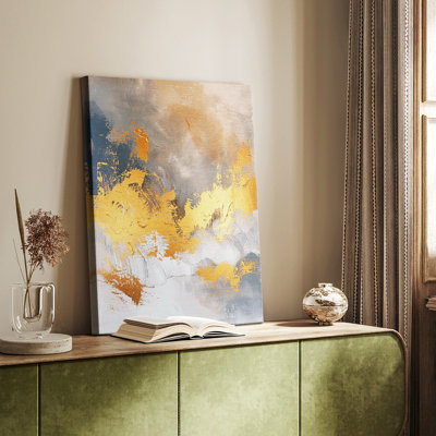 Série ABSTRACT CDXLVI - Toile tendue avec châssis de qualité supérieure - Prêt à être accroché