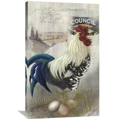 " Checkered Past Rooster " by Alma Lee