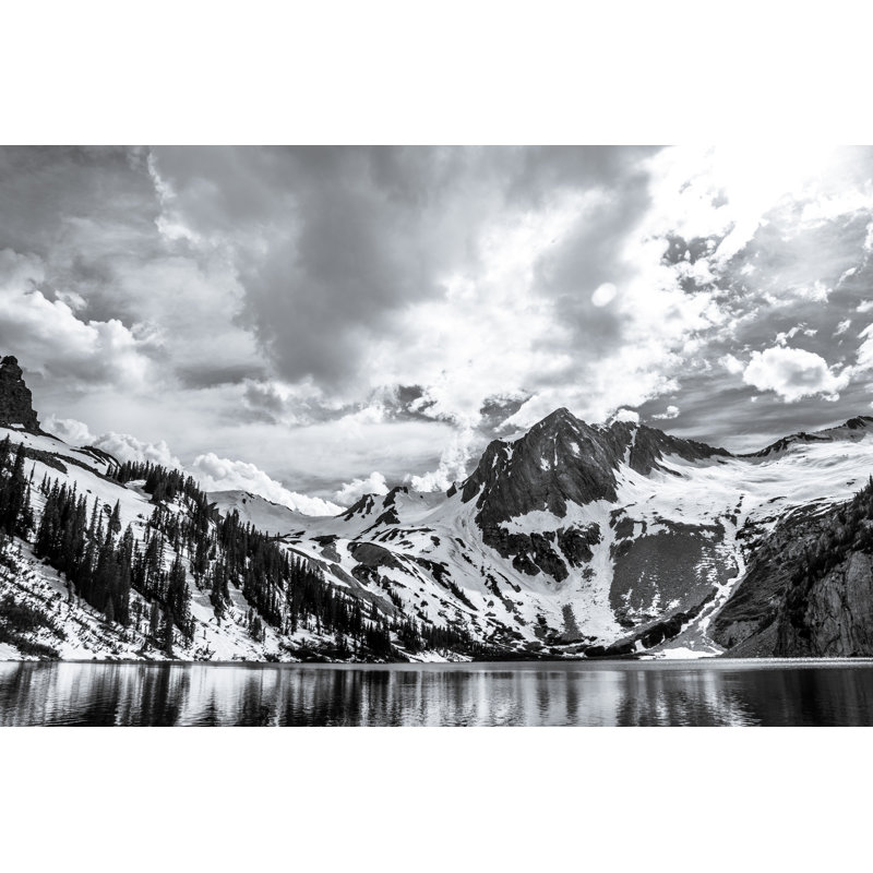 Dramatic Rocky Mountains - Wrapped Canvas Print, 30cm H x 46cm W x 3.8cm D
