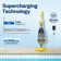 Cordless Handheld Vacuum Pool Cleaner with Telescopic Pole for Pools/Spas/Hot Tubs, up to 18.5 GPM in Yellow