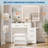 Makeup Vanity Set with Mirror and Lights, Vanity Desk with 5 Drawers, Stool & Power Outlet, 3-Color Lighting Modes with Adjustable Brightness for Bedroom Dressing Table