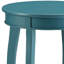 Table d'appoint bleu sarcelle avec tablette inférieure, table d'appoint classique avec rangement ouvert-1170164587