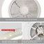 Ventilateur de plafond 20,4 "avec télécommande et lumières DEL