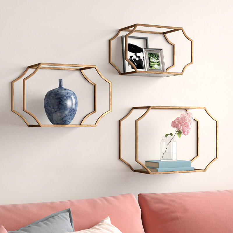 Ensemble de 3 tablettes murales Stetson
