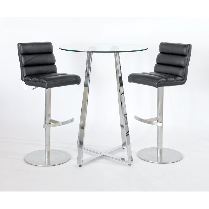 Sharla 2 - Person Dining Set, Black