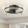 Kordae Flush Mount Dimmable Ceiling Fan with LED Lights