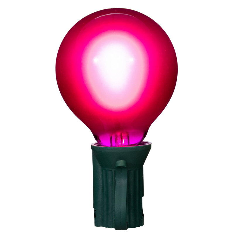  Ampoules de rechange en verre à filament mauve G40-E12 10 / boîte, Mauve