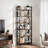  6 Tier Bookcase Bookshelf, Open Display Storage Rack Shelves-1889097075