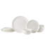 Kamryn 12-Piece Lightweight Chip-Resistant Bone China Dinnerware Set, Service for 4