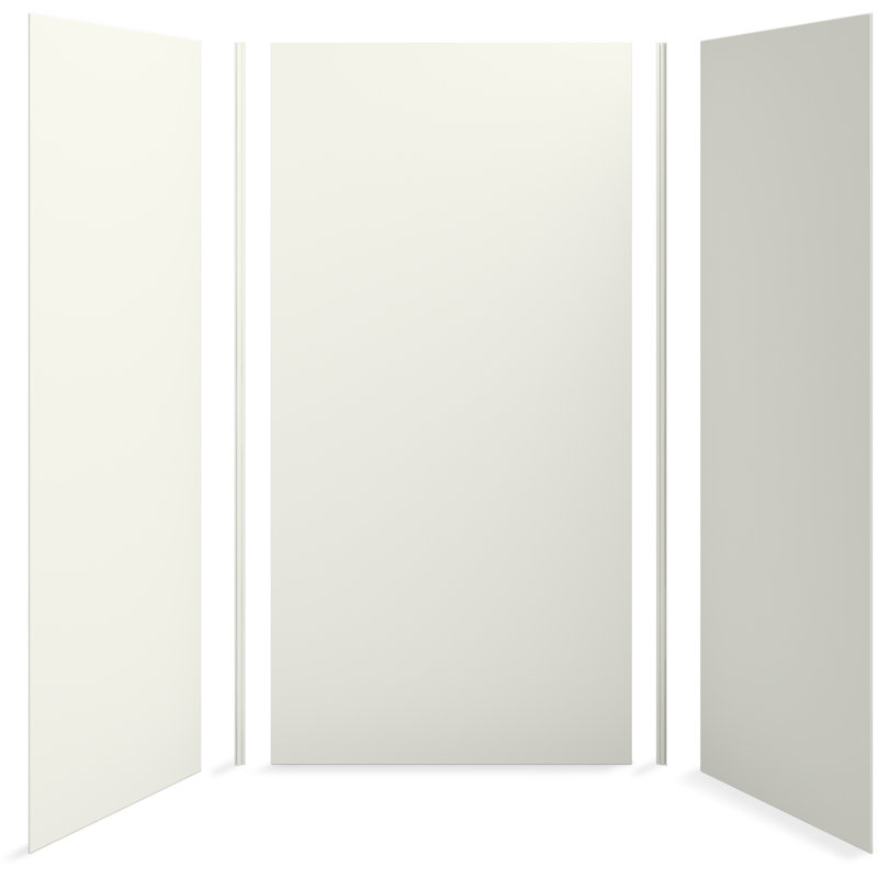 Choreograph 48" x 36" x 96" Shower Wall Kit, Veincut Dune with Dune Accents