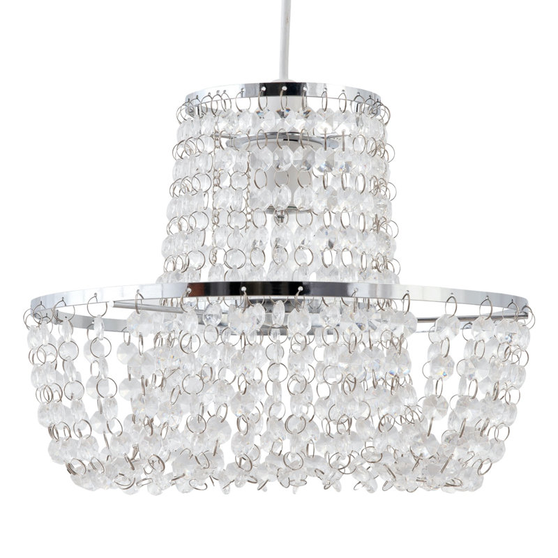19cm H Plastic Novelty Pendant Shade ( Uno ) in Clear