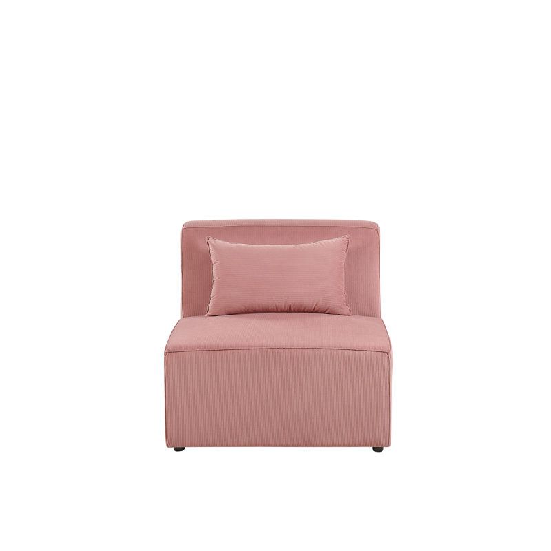 Basinger Upholstered Slipper Chair, Pink