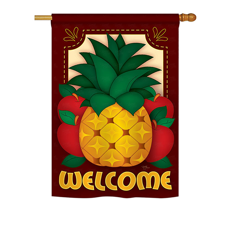 Drapeau de maison en polyester à deux côtés Teellobaum, H 18,5 po x l 13 po