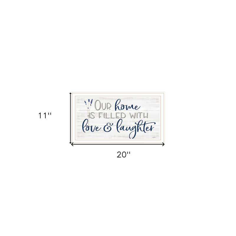 Our Home White Framed Print Wall Art
