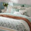 Ensemble d'édredon en coton percale 9 pièces 9 pièces turquoise grand-128898734-128898735