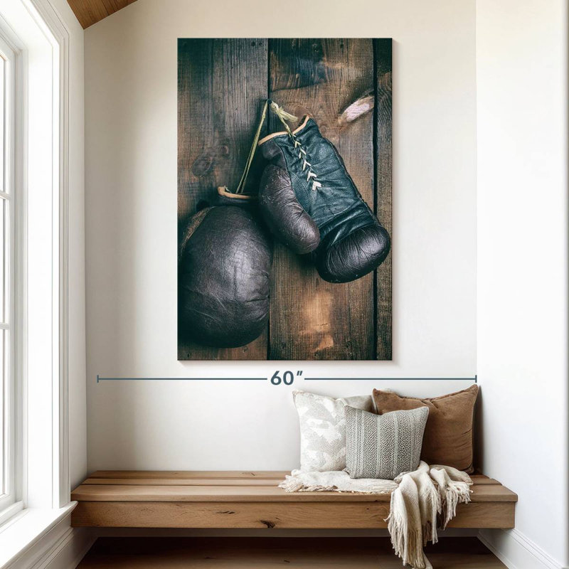 Sireci Old Boxing Gloves, 51" H x 34" W