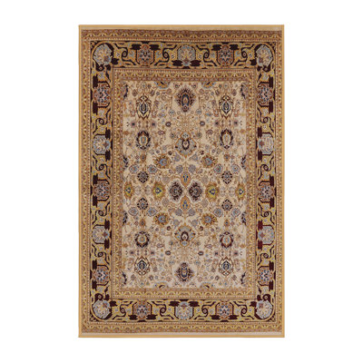 Tapis oriental brun clair / crème / noir Sigfrid