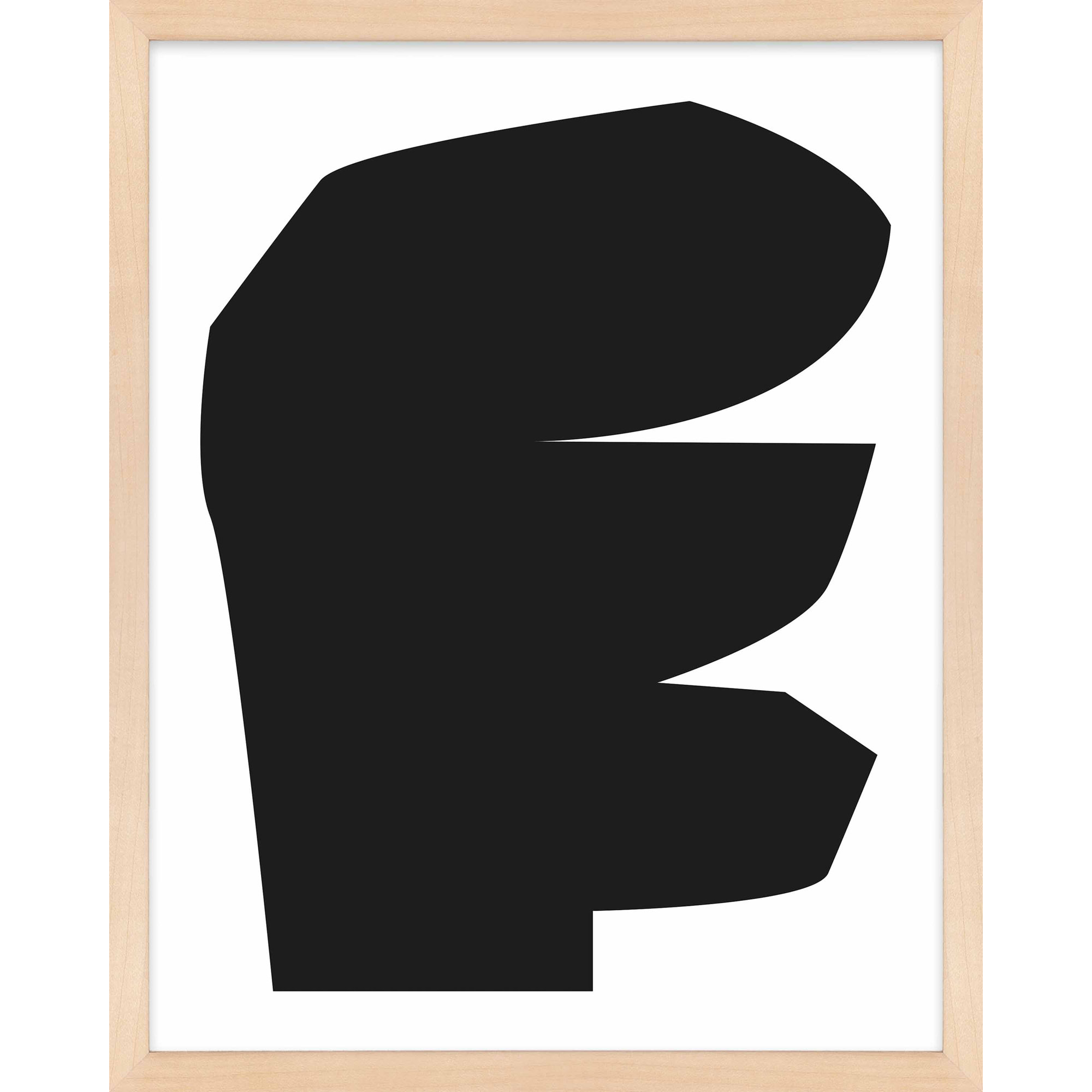 Study In Black 2 by Michael Kempen, Maple Framed, 50"H x 40"W x 1.25"D