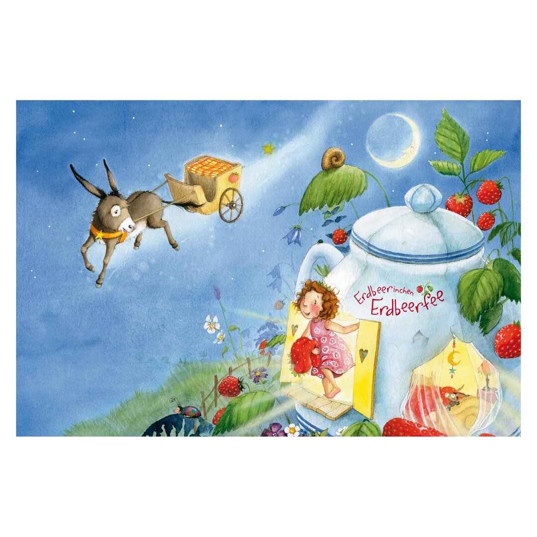 Strukturierte Tapete Evie the Strawberry Fairy – Casimir the Dream Donkey 3,2 m x 480 cm