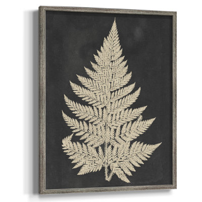 Linen Fern I Framed Print - Solid Wood