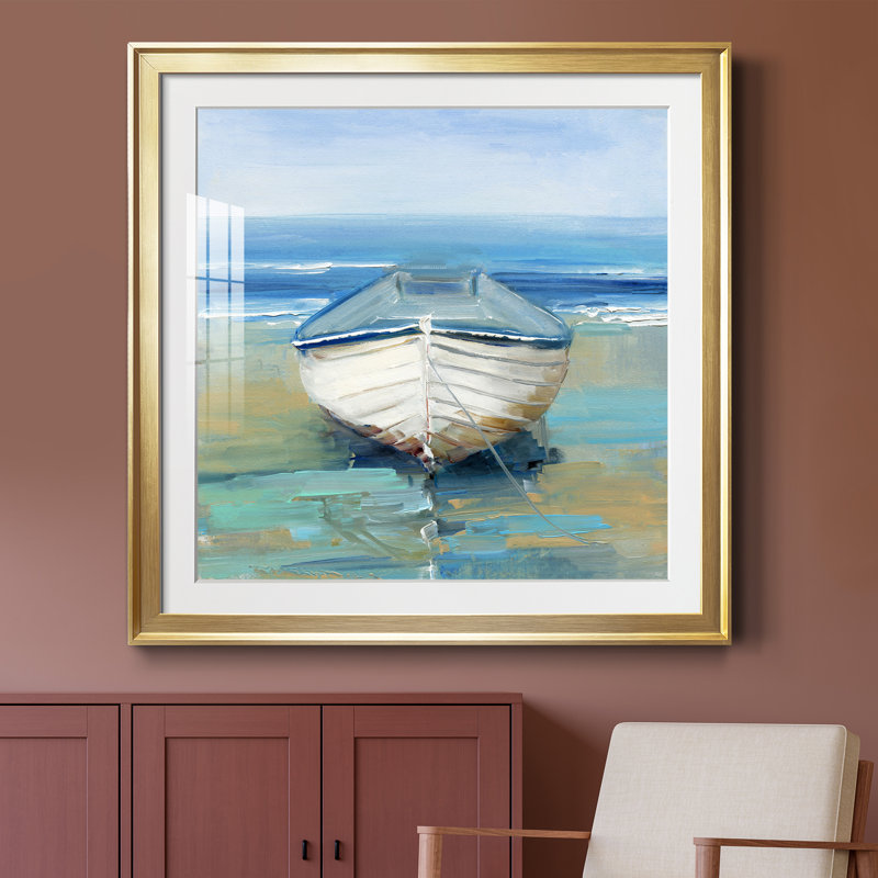 Gui - peinture encadrée, H 30,5 po x l 30,5 po x P 1,5 po, Encadrement doré