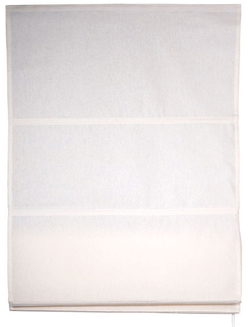 Sheer Roman Shade, Offwhite, 120cm W x 220cm L