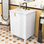 Meuble-lavabo rétro avec lavabo et structure en bois robuste, rangement spacieux-1144134810