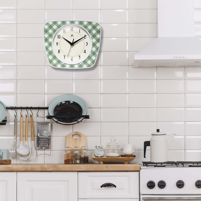 Nasrudeen Wall Clock, 9.25" x 10.875", Green