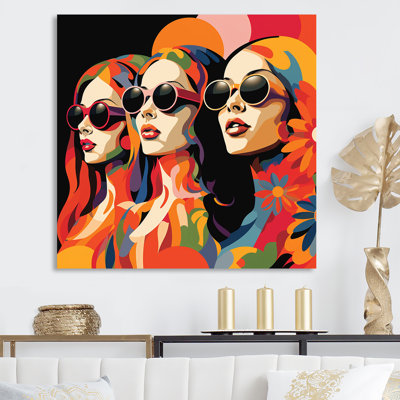 Rouge et bleu Matisse's Hippie Women IV - Fashion Wall Art