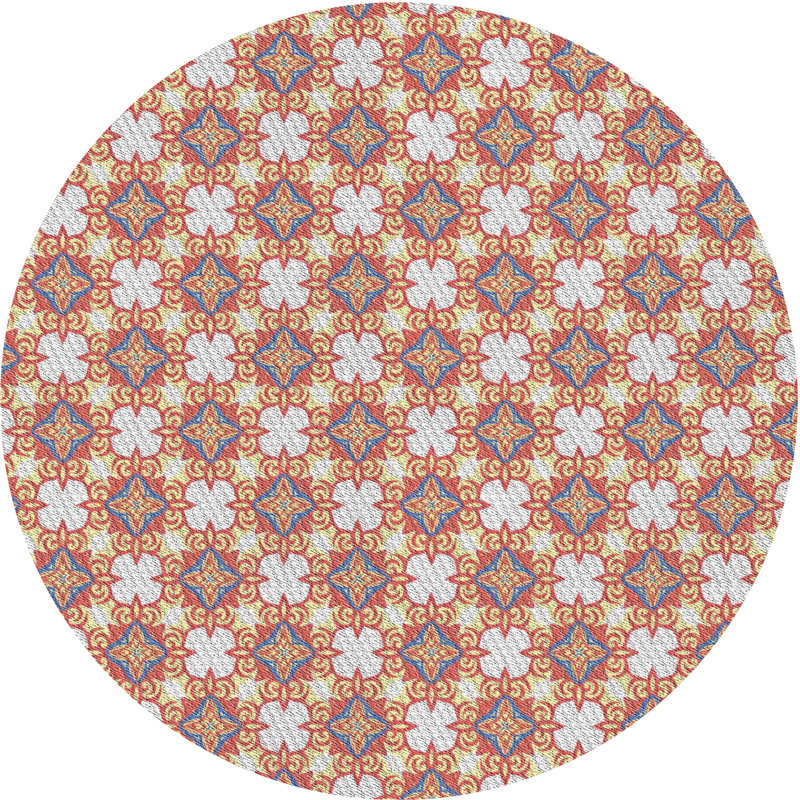 Tapis brun clair Power Loom, Rond 3 pi