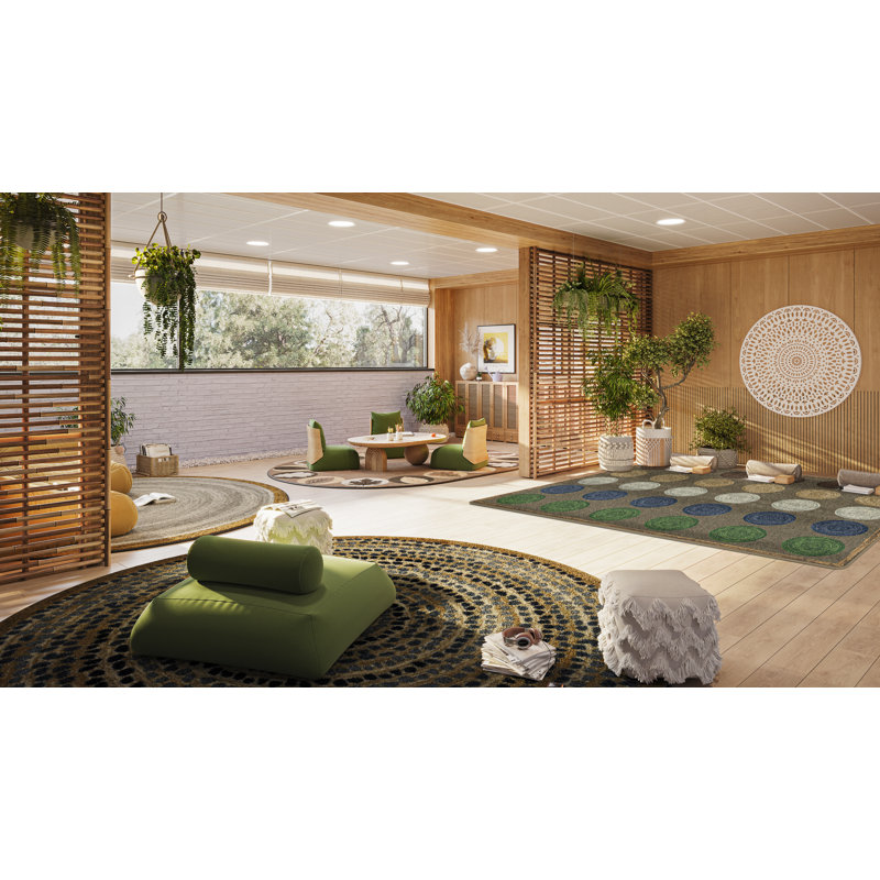 Tapis Mindful Seating par Joy Carpets, Rectangle 5 pi 4 po x 7 pi 8 po