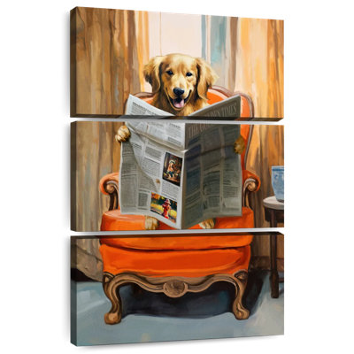 Brampt Golden Retriever Reading News