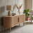 Modern TV Stand, 63In Fluted TV Stand Modern Media Console Table Entertainment Center With Sliding Door And Solid Wood Legs For Living Room Bedroom Office-1650074796