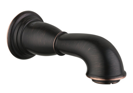 Retroaktiv Tango Wall Mounted Tub Spout Trim, Rubbed Bronze