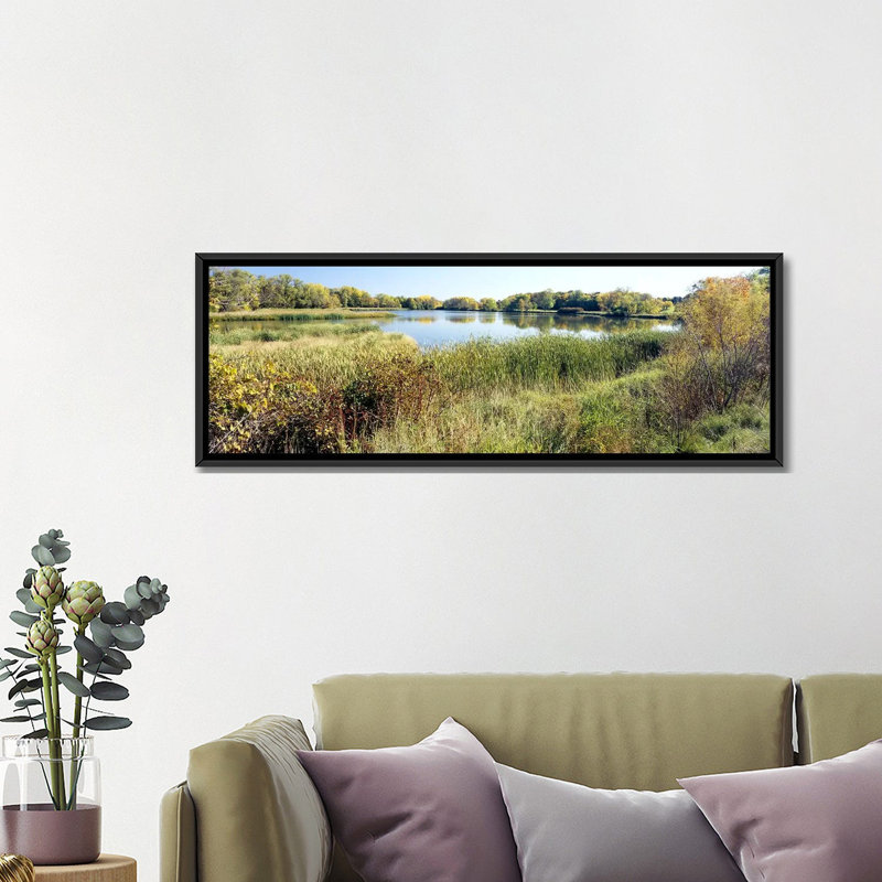 "odana hills golf course, madison, wisconsin-impression sur toile tendue, H 20 po x l 60 po x P 1,5 po, Toile avec cadre noir