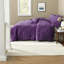 Ensembles de literie en velours mauve de luxe, édredon hypoallergénique avec coussin