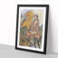 Shakyamuni Conquering the Demons by Kawanabe Kyosai - Picture Frame Painting Print-55619099-55619108
