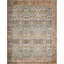 Pratt Oriental Area Rug in Ocean/Rust-1862036387