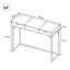 XR Living Denver Dressing Table With Mirror, Wireless Charging and App Control Lights - Oak / Black